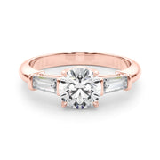 18K Rose Gold Diamond Engagement Ring 1.5ctw