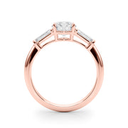 18K Rose Gold Diamond Engagement Ring 1.5ctw