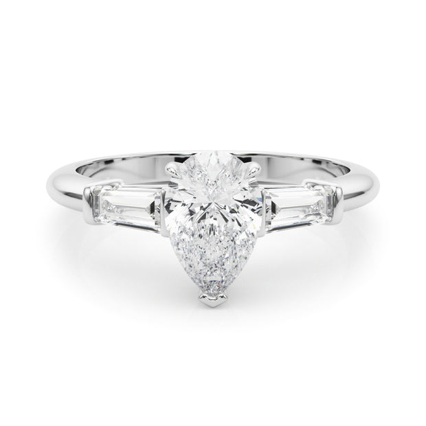 Taper Baguette Diamond Engagement Ring