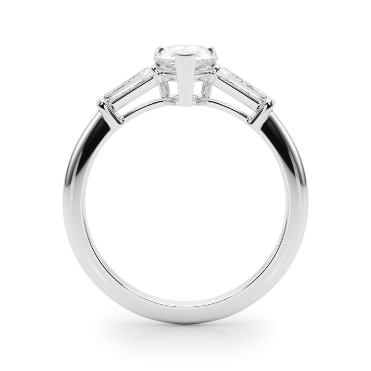 Taper Baguette Diamond Engagement Ring