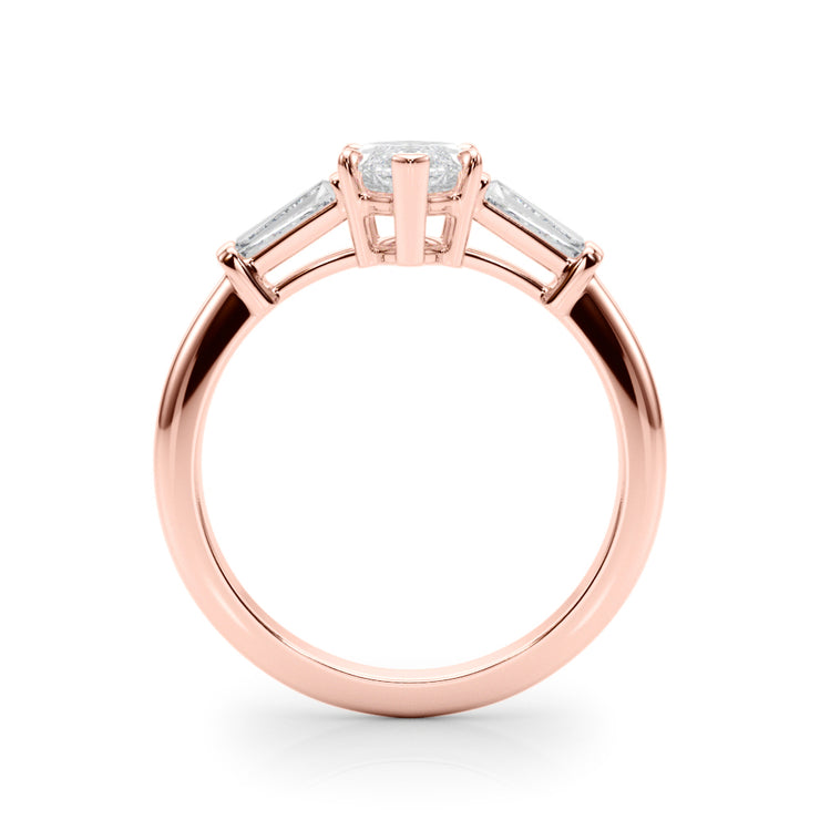 Rose Gold Marquise Diamond Ring 0.69ctw