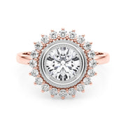 14K Rose Gold 1.33ctw Round Diamond Engagement Ring