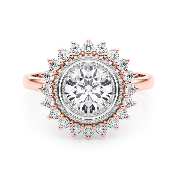 14K Rose Gold 1.33ctw Round Diamond Engagement Ring