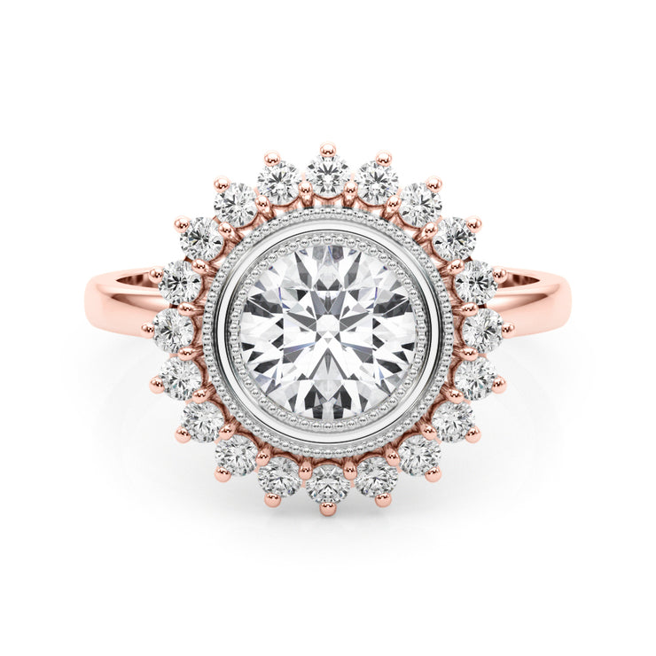 14K Rose Gold 1.33ctw Round Diamond Engagement Ring