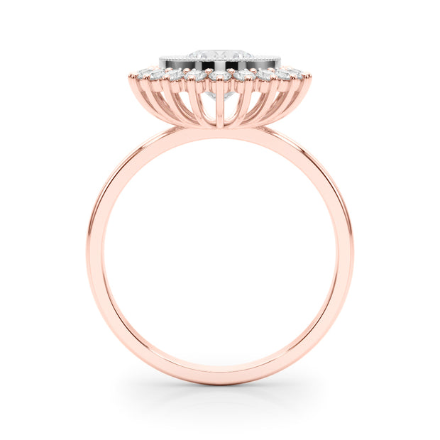 14K Rose Gold 1.33ctw Round Diamond Engagement Ring