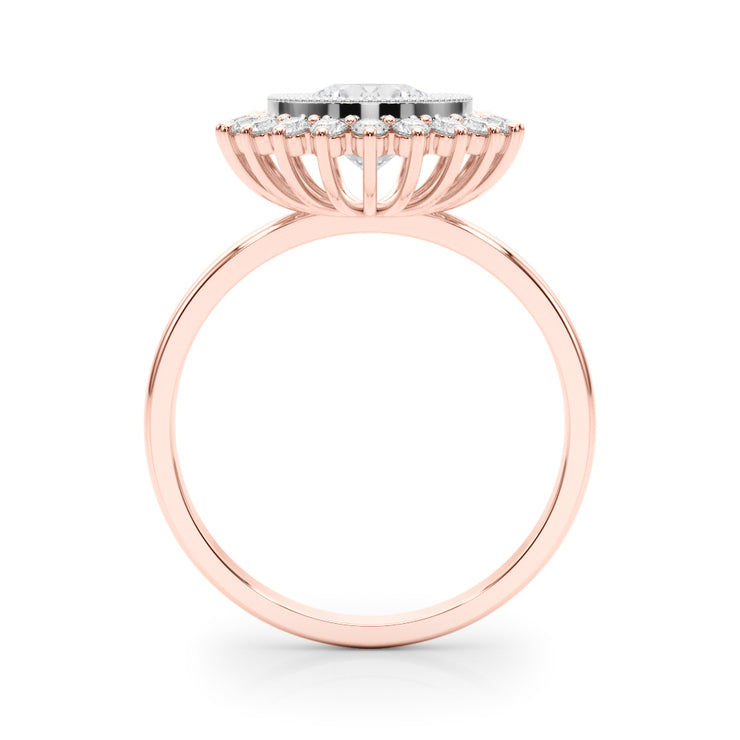 14K Rose Gold 1.33ctw Round Diamond Engagement Ring