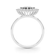 Round Diamond Halo Engagement Ring