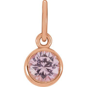 Posh MommyÂ® Imitation Birthstone Charm