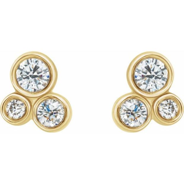 Geometric Cluster Earrings