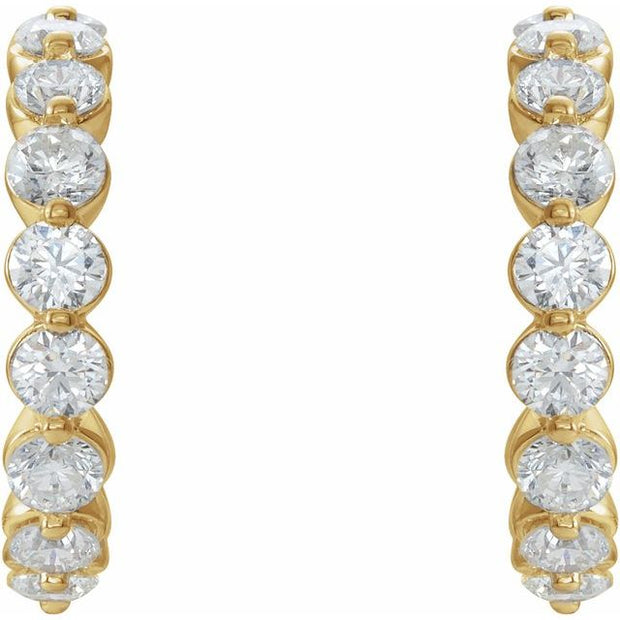 Accented Hoop Earrings
