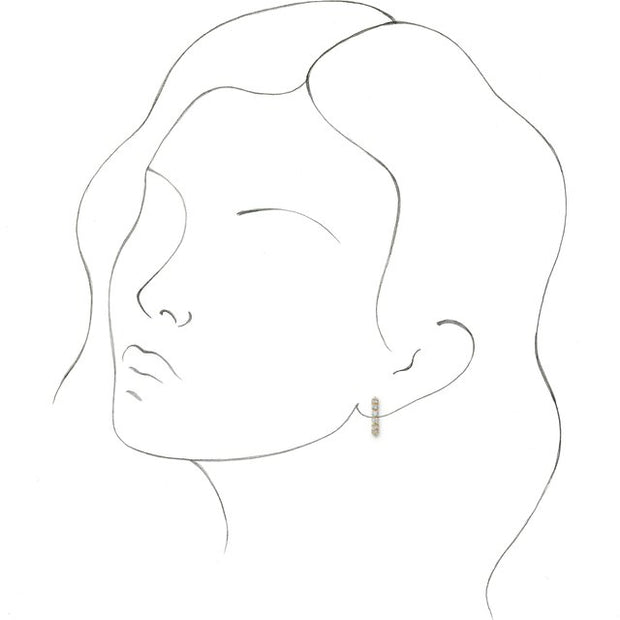 Accented Hoop Earrings