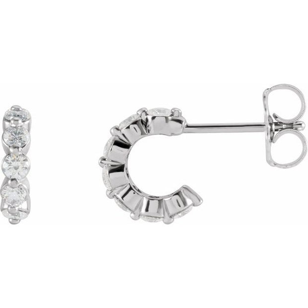Accented Hoop Earrings