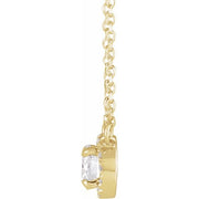 French-Set Halo-Style Necklace or Center