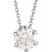 Solitaire Necklace or Slide Pendant