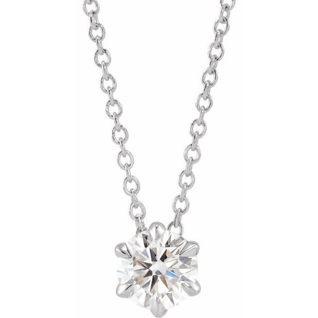 Solitaire Necklace or Slide Pendant
