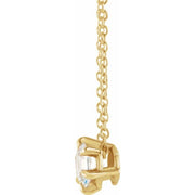 Solitaire Necklace or Slide Pendant