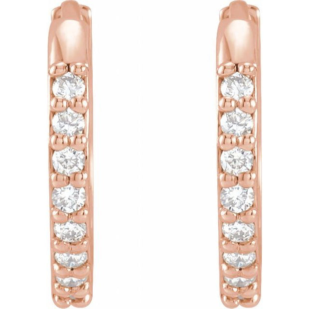 Accented Huggie Earrings