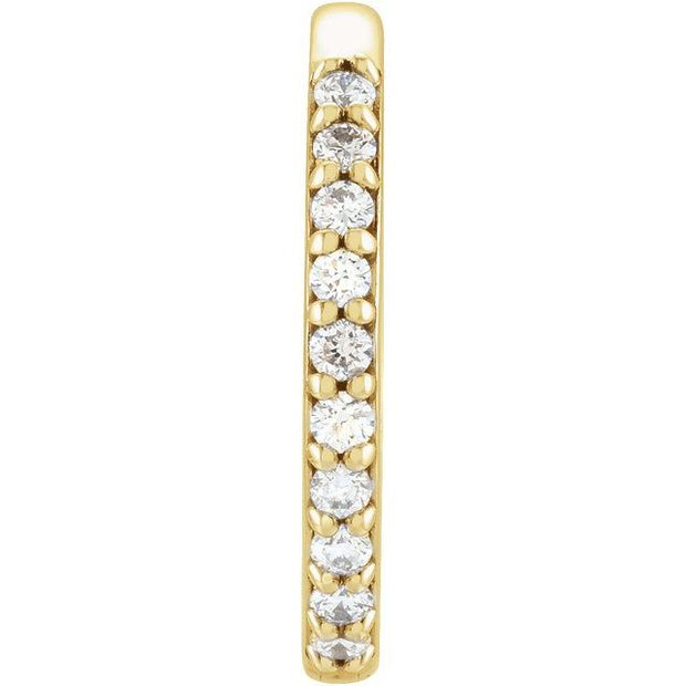 Accented Huggie Earrings
