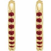 Accented Huggie Earrings