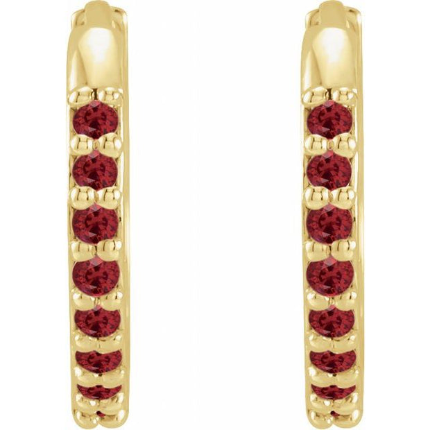 Accented Huggie Earrings