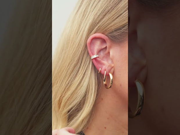 Accented Huggie Earrings