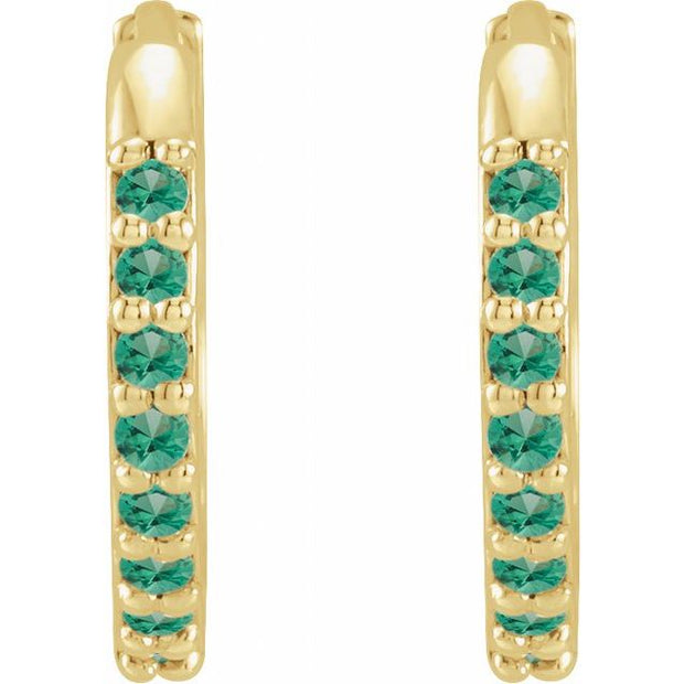 Accented Huggie Earrings