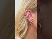 Accented Huggie Earrings