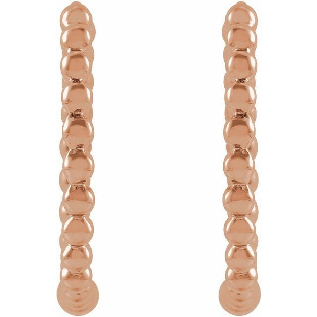 Beaded Hoop Earrings
