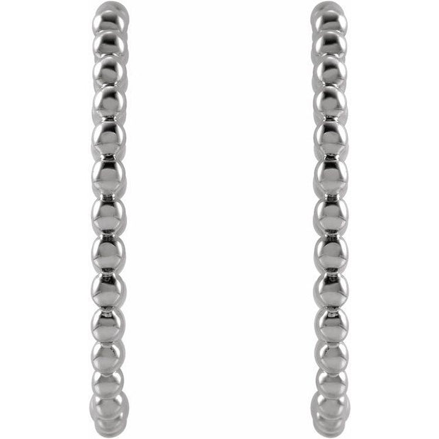 Beaded Hoop Earrings