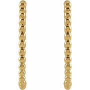 Beaded Hoop Earrings