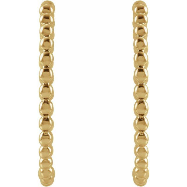 Beaded Hoop Earrings