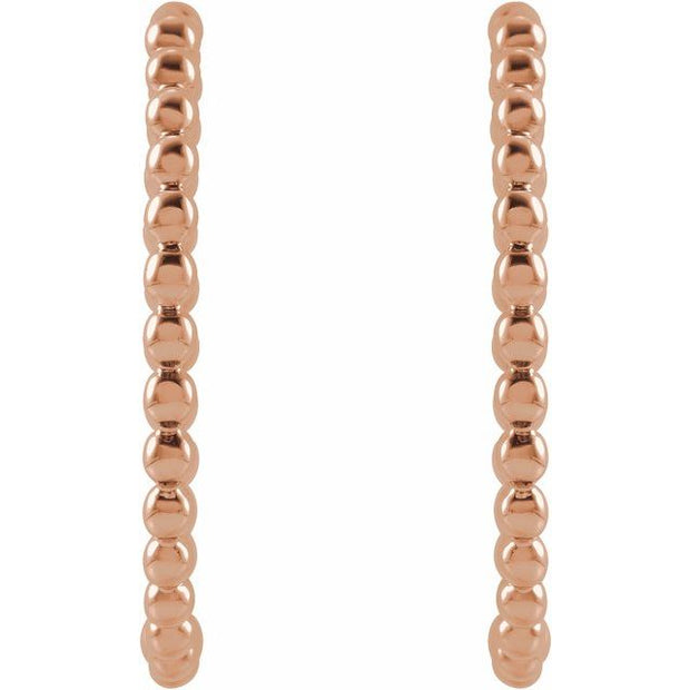 Beaded Hoop Earrings