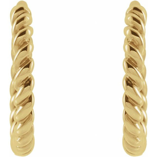 Rope Hoop Earrings