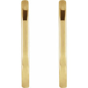 Elongated Hoop Earrings