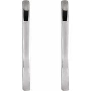 Elongated Hoop Earrings