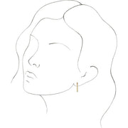 Elongated Hoop Earrings