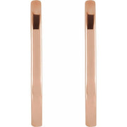 Elongated Hoop Earrings