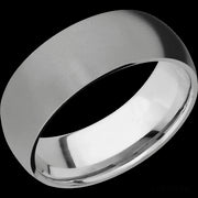 8 mm wide Domed Titanium band.