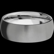 8 mm wide Domed Titanium band.