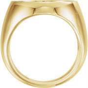 17.9 mm Coin Frame Ring