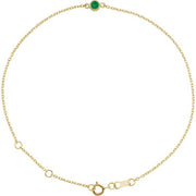Bezel-Set Link Bracelet