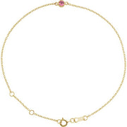 Bezel-Set Link Bracelet