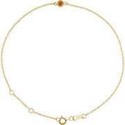 Bezel-Set Link Bracelet