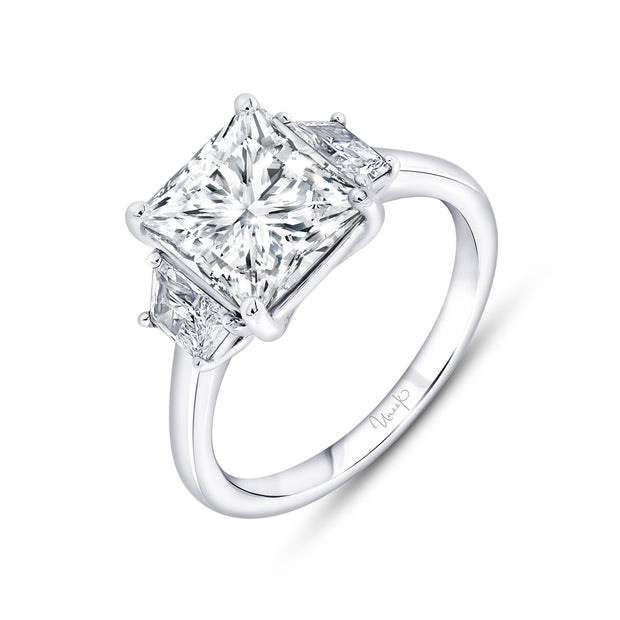 Uneek Signature Collection Solitaire Radiant Diamond Engagement Ring