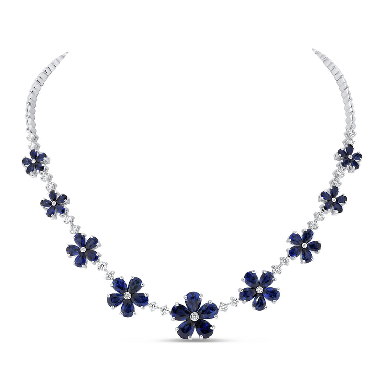 Uneek Precious Collection Floral Choker Necklace