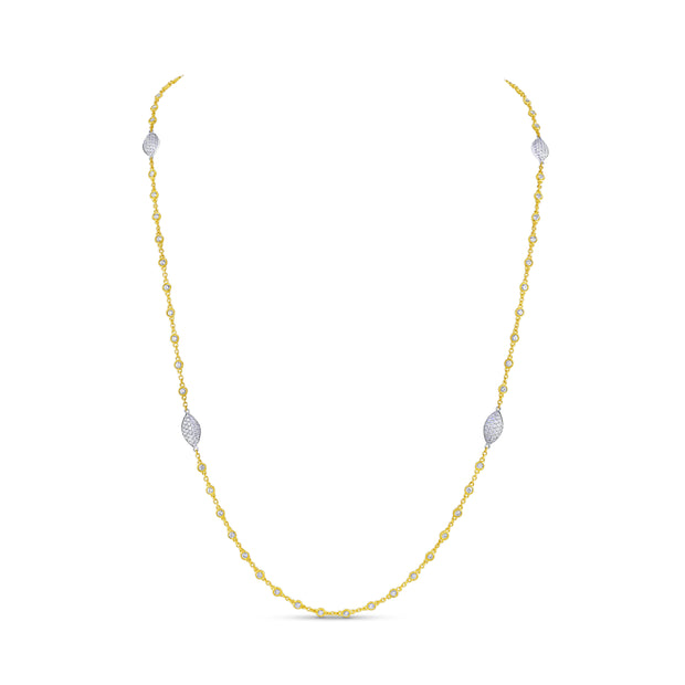 Uneek Cascade Collection Drop Necklace
