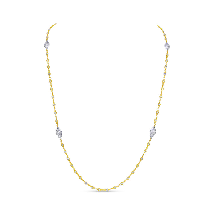 Uneek Cascade Collection Drop Necklace