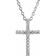 Petite Cross Necklace or Pendant