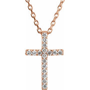 Petite Cross Necklace or Pendant