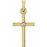Birthstone Cross Pendant